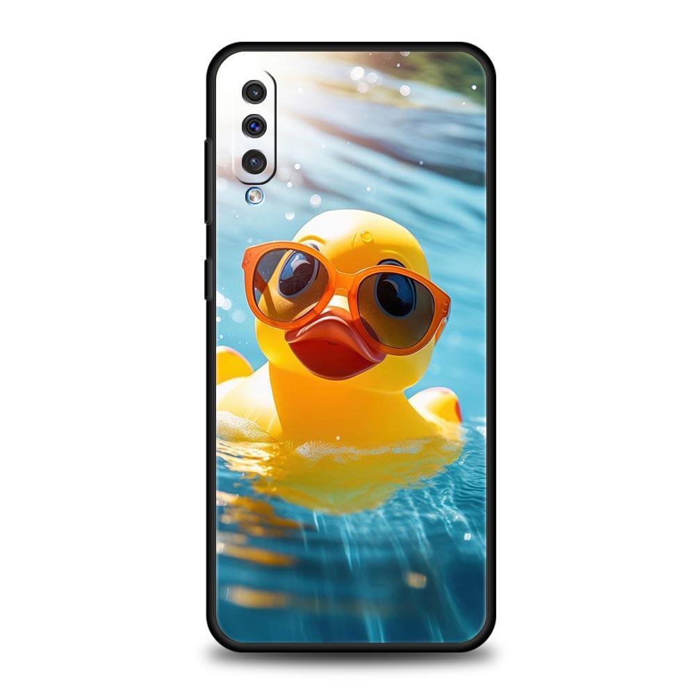 Cartoon Duck Phone Case for Samsung Galaxy A56 A36 A26 A16 A34 A24 A42 A22 A20 A12 A40 A30 A10 5G Soft TPU Cover Shell Funda Bag