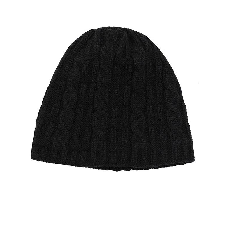 Outdoor Warm Woolen Cap Winter Velvet Ear Protection Cycling Knitted Cap