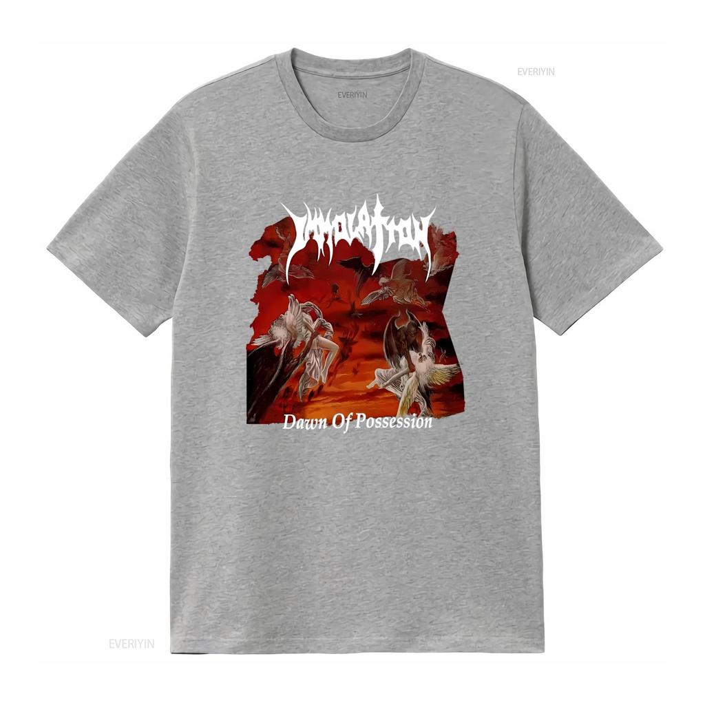 Immolation Alba del Possesso T-shirt Death Metal con artwork di Suffocation Nile Incantation vintage Lavato