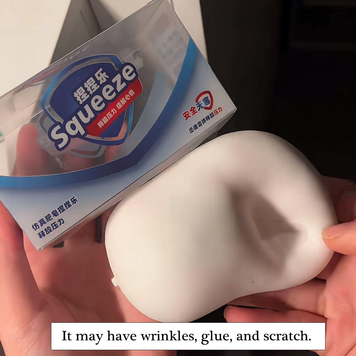 Zeepbal Squishy Zeep Stressverlichting Fidget Speelgoed Knapperig Knijpspeelgoed Blokken Gevuld ASMR Anti-Stress Sensorisch Speelgoed voor Volwassenen