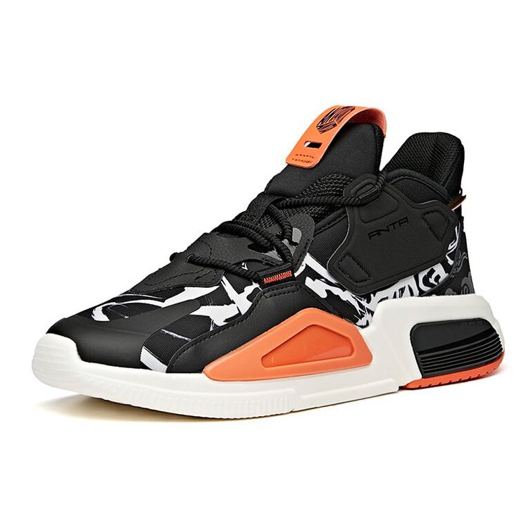 Anta Life Collection Casual Shoes Men's Low Top Black/White/Orange 112048808-1