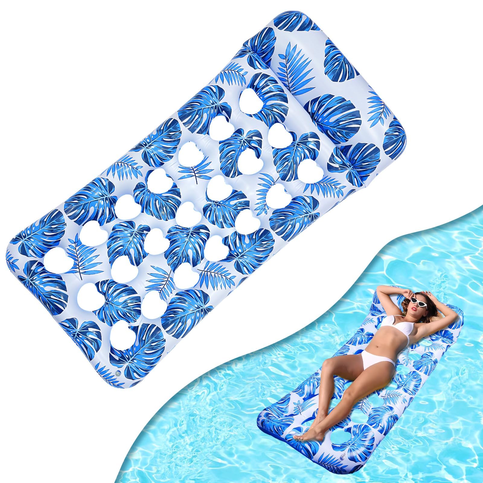 

Плавательное средство для воды Водное плавательное средство Водное Взрослые, Гамак, Коврик, Бассейн, Плавательное средство, Лодка, Играть, Пляж, 18088СМ (синий) синий