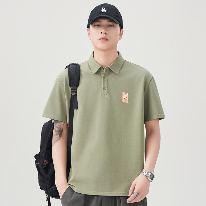New Summer T-shirt Loose Lapel Short-sleeved POLO Shirt T-shirt