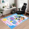 Custom Name Bear Printed Carpet Rug For Office Chair Living Room Bedroom Kitchen Room Decor Gifts