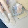Ladies Summer Thin Sweet Pure Color Bow Lace Lace Hollow Breathable Mesh Boneless Tube Socks