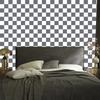 Checkerboard Wallpaper Gray, White and Light Gray 50x1000