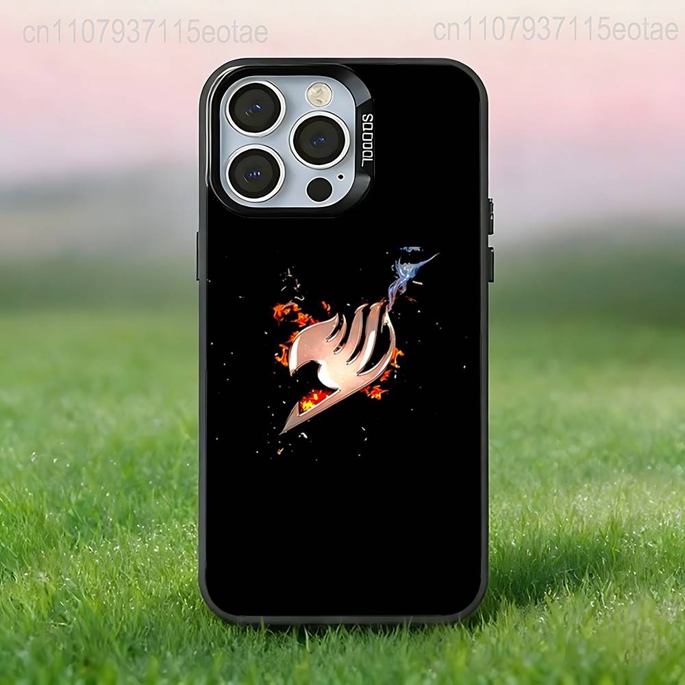 

Anime F-Fairys LOGO T-Tail Phone Case For iPhone 17,16,15,14,13,12,11,Pro,Max,Plus,E,Air,Mini Black Tpu IMD Cover iPhone17pro