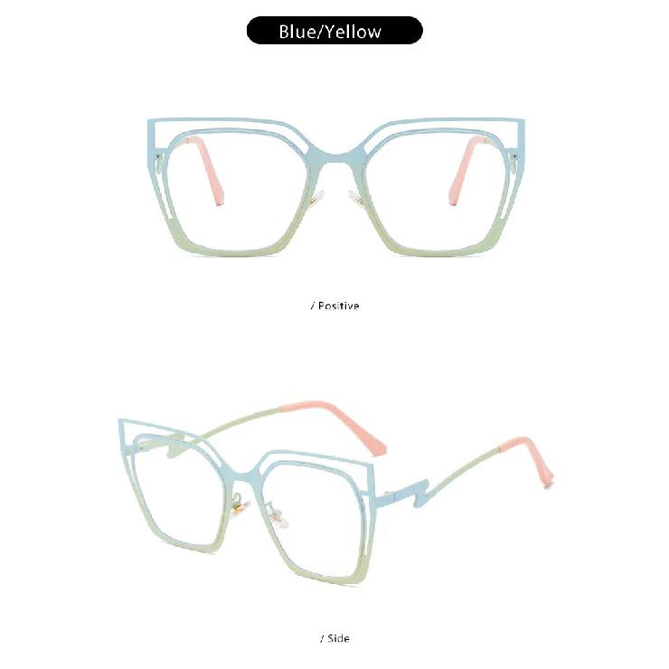 Blue Light Blocking Glasses Women Oversized Cat Eye Glasses Frame for Women with Non-prescription Lens Compuer Eyeglasses Frames