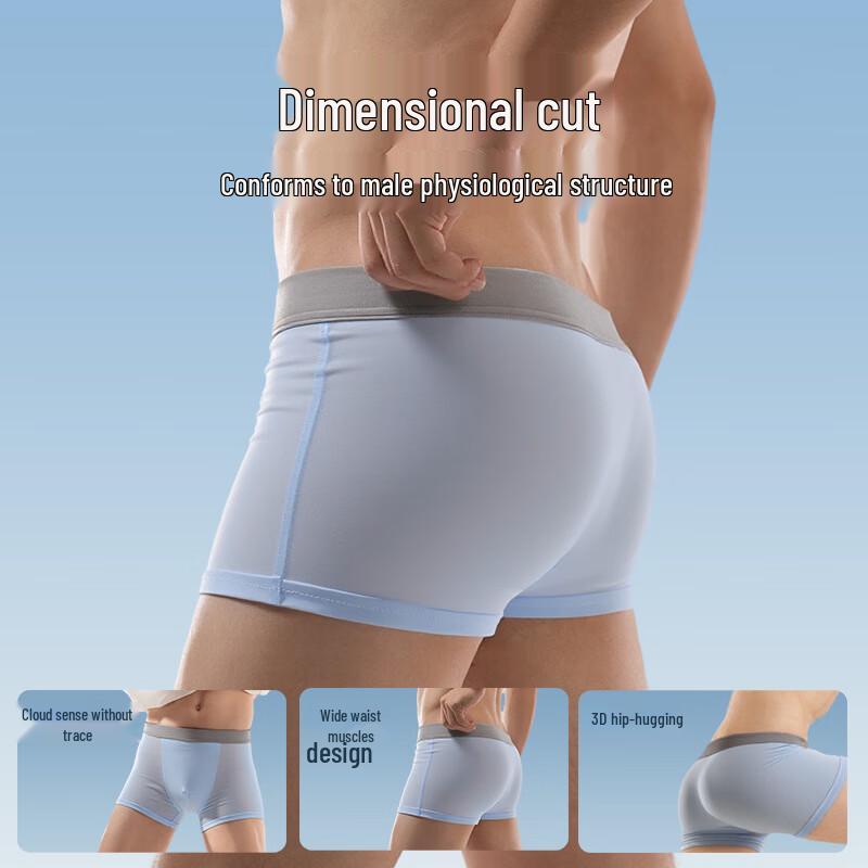Men's Ice Silk Disposable Boxer Briefs (3-Pack)