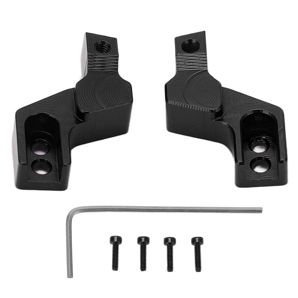 2pcs Front Bumper Mounts Aluminum Alloy Lightweight Front Fixing Seats with Screws Wrench for   SCX24 1Celsius24 RC Car