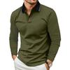 2026 New Men's Hot-selling New Long-sleeved POLO3D Digital Printing Simple Versatile Lapel Casual POLO Shirt