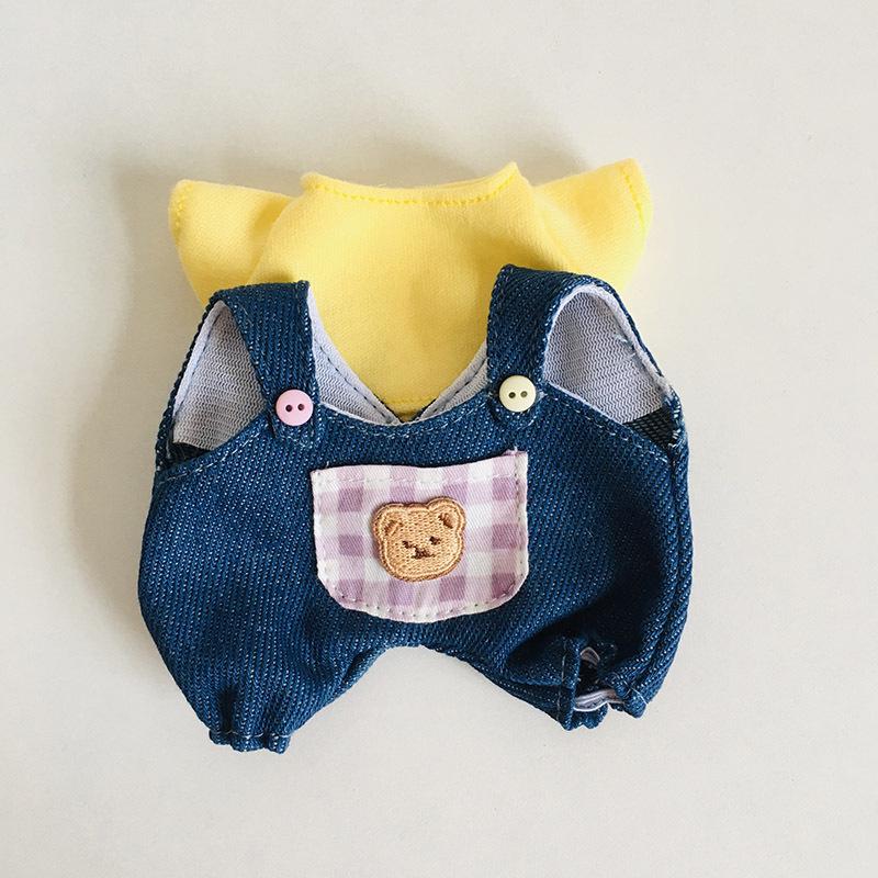 בגדי בובת קטיפה ויניל חמודה 17 ס"מ קופסה עיוורת - תליון LaBuBu שמלת אביזרים