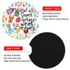 2PCS Car Cup Coasters Universal PU Leather Anti-Slip Heatproof Drink Pads Teacher Student Back to School Season Gift