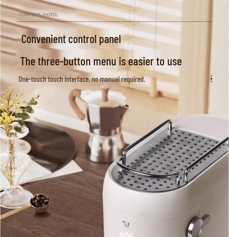 110V US Standard Italian Semi-Automatic Espresso Coffee Machine with Grinder