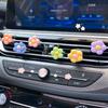 6pcs/set Flower Car Outlet Vent Perfume Clips Air Freshener Diffuse Small Daisy Air Conditioning Clip Car Interior Decoration