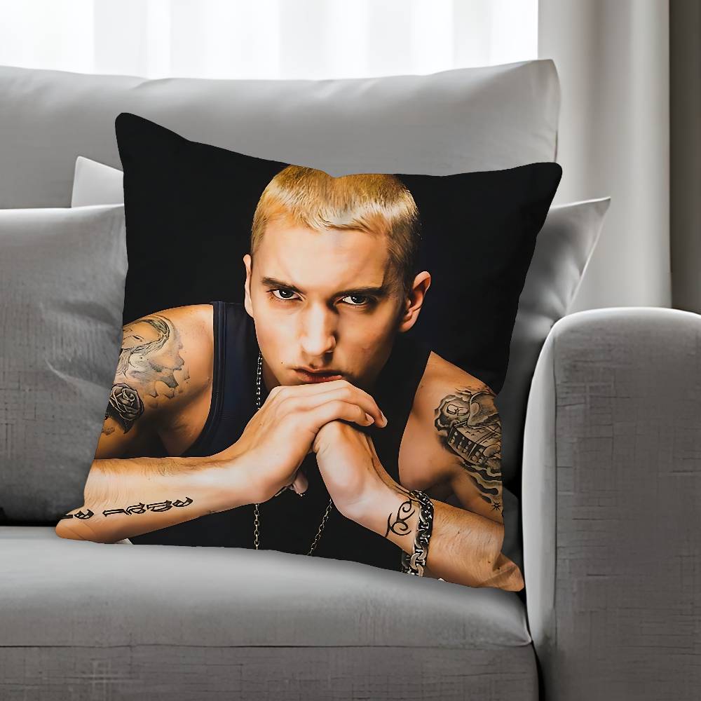 Singer EEminem Anime Celebrity Merchandise AllMatch Printed Pillow Case Sofa Car Office Room Decoration Protector