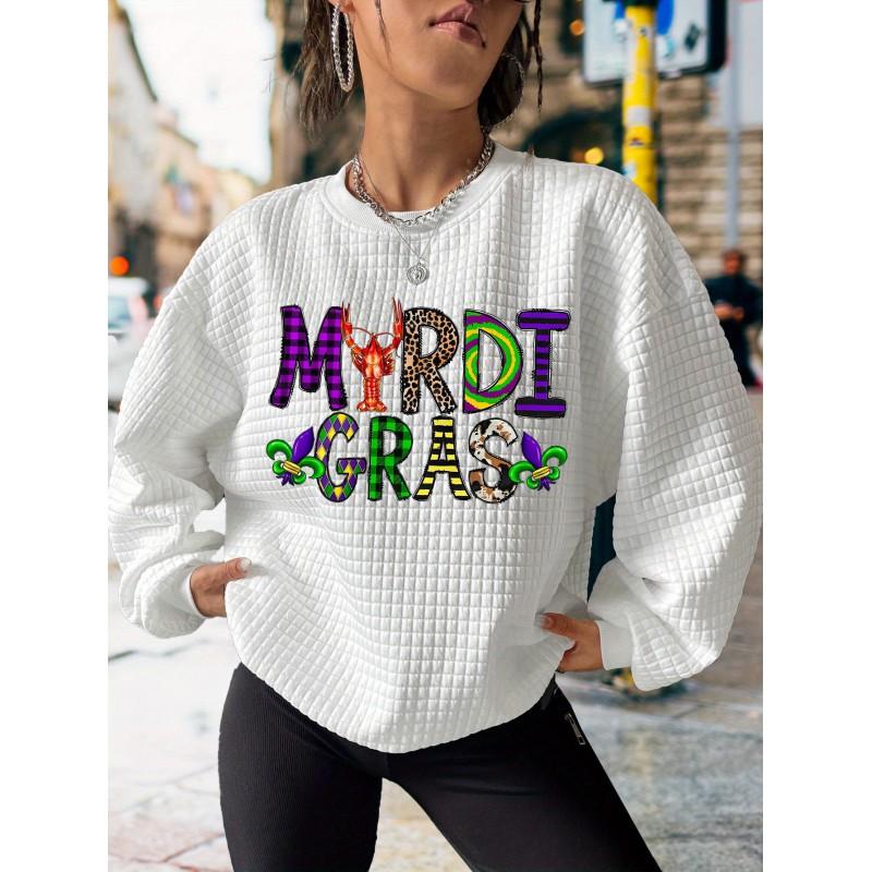 Womens Round Neck Pullover Sweatshirt With 3D Christmas Tree Print Casual Comfort Fit 2025