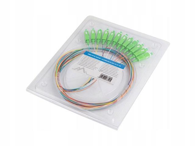 Fiber Optic Pigtail Lanberg SM SC/APC SEMI TIGHT 9/125 G657A1 12X2M Multicolor