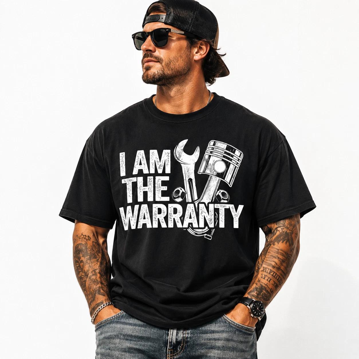 Funny Mechanic Shirt I Am The Warranty Auto Repair Mens Graphic Tee XL