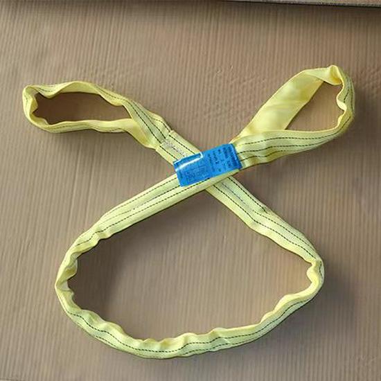 Heavy-Duty Double-End Loop Lifting Sling: Thickened Polyester for Overhead Cranes
