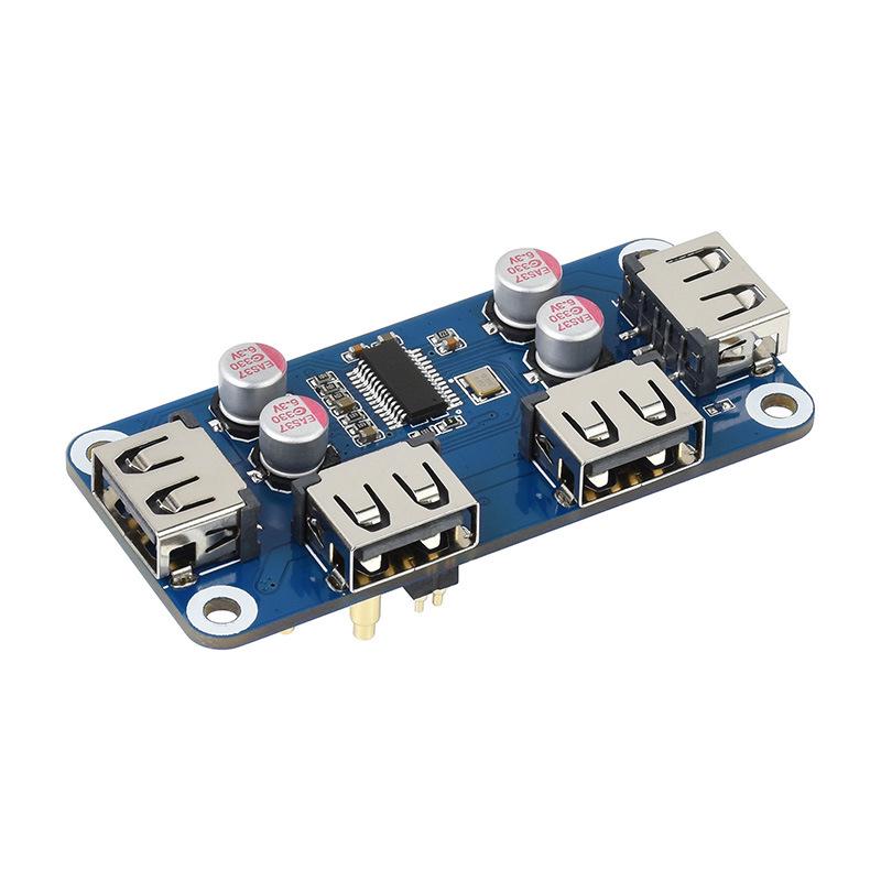 Raspberry Pi 4/Zero USB 2.0 4-Port Erweiterungsplatine mit Pin-Header-Design