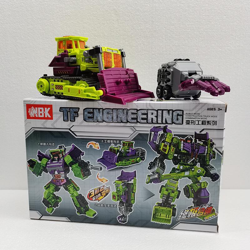 Transformation Toy Devastator Mixmaster Scavenger Overload Hightower Scrapmetal Scrapper Longhaul Skipjack Robot Figure NBK 6IN1 Entertaining Play