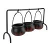 Witches Cauldron Candy Serving Bowl Decor Black Plastic Cauldron Decoration Photo Props For