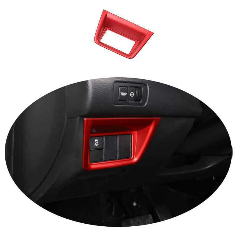 For Honda Accord 10th 2018- ABS Red Headlight Switch Control Frame Trim 1PCS