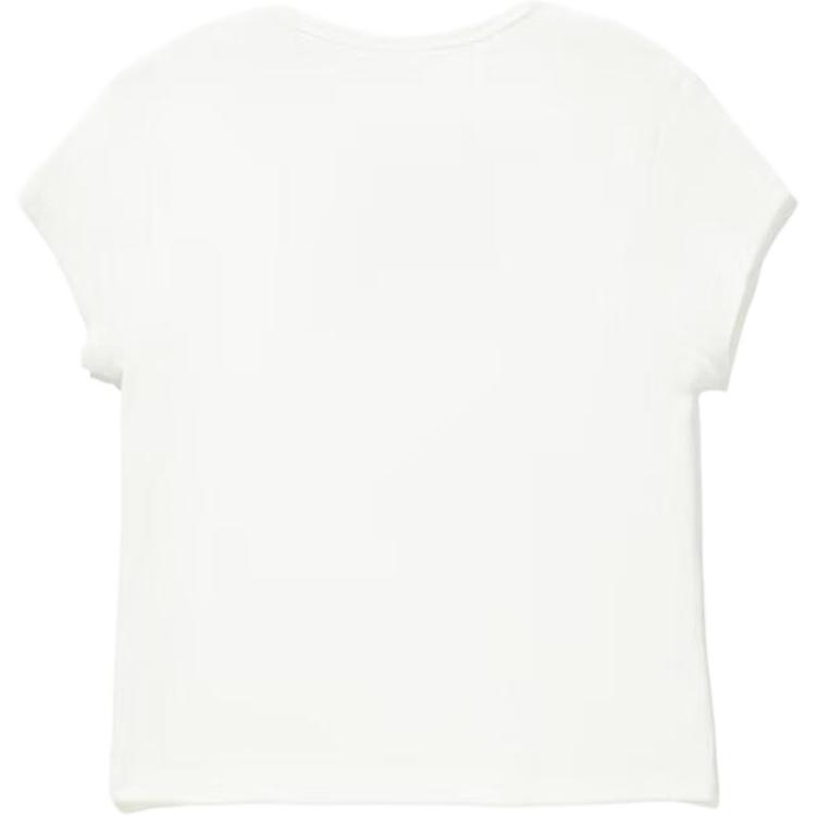 Li Ning Round Neck Pullover Fashion Print Simple Versatile Slim Fit Short Sleeve T-Shirt Women T-Shirt AHSV998-2