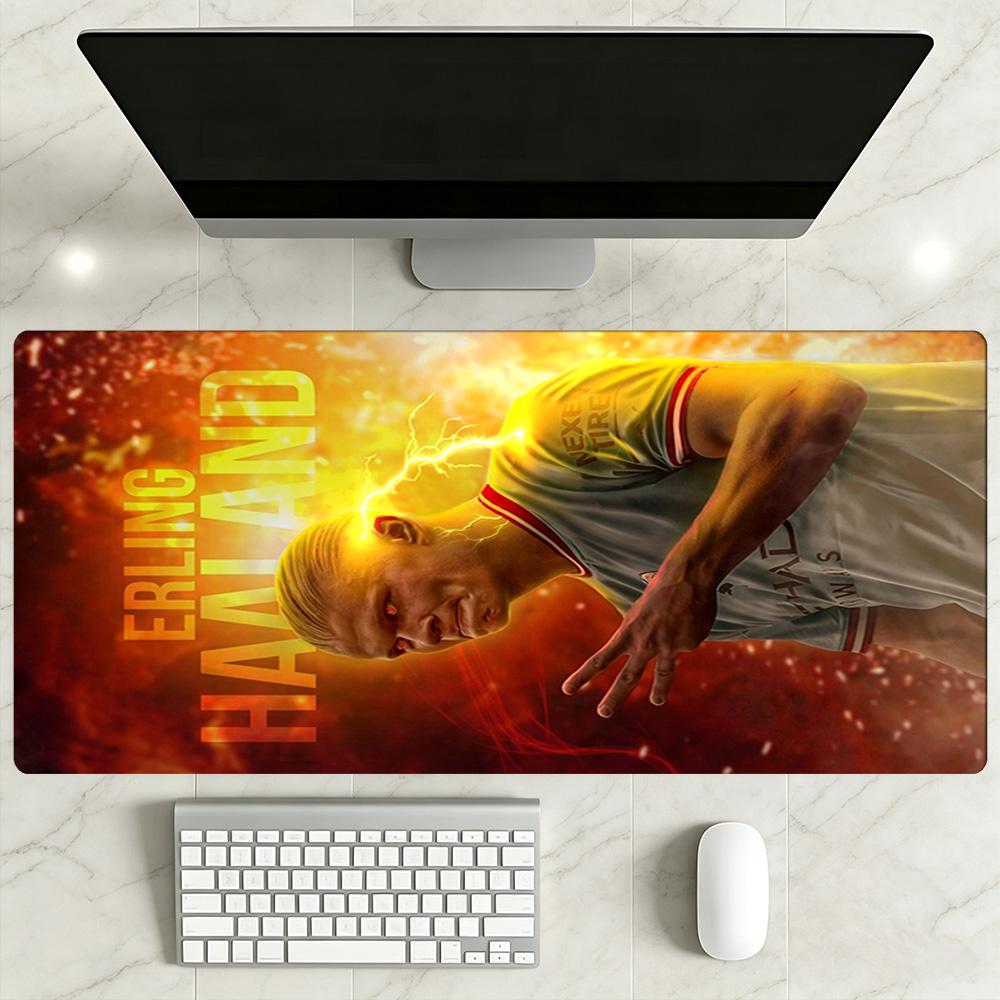 Haaland Gaming Mouse Pad Gaming Laptop Mouse Pad Computer Desk Keyboard Mat Non-Slip Rubber Bottom Perfect Gift for Gamers And Professionals