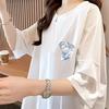 Large Size Pure Cotton T-shirts for Women Summer Cute Cartoon Print Hip Hop Streetwear Casual T Shirt Female Harajuku Oversized Short Sleeve Y2k Tops
