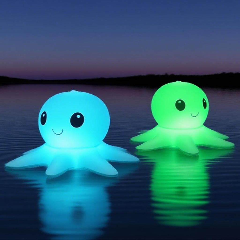 Octopus Solar Pool Light Garden Lights Party Landscape For Backyard Floating For Pond Yard Decorations With Timer Glow Led Lamp