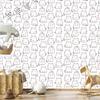 Wallpaper wall for colorful cats hearts for living room and bedroom 50x1000