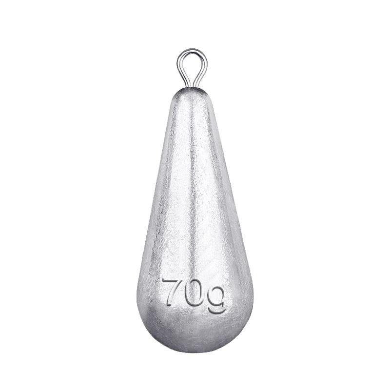 Aluminum Anti-Snagging Water-Drop Sinker for Long-Distance Off-Bottom Raft Fishing