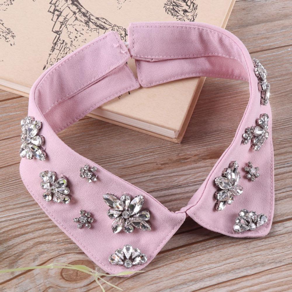 Rhinestone Beaded Detachable Collars Shirt Decoration Choker Collar Fashion False Shirt Collar
