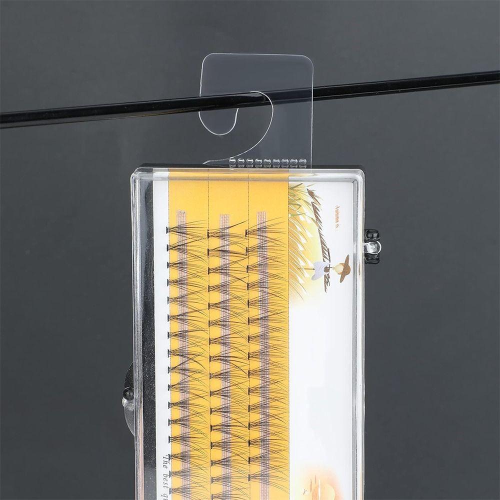 100PCS PET Plastic Adhesive Hang Tabs Transparent Retail Packaging Hook Retail Display