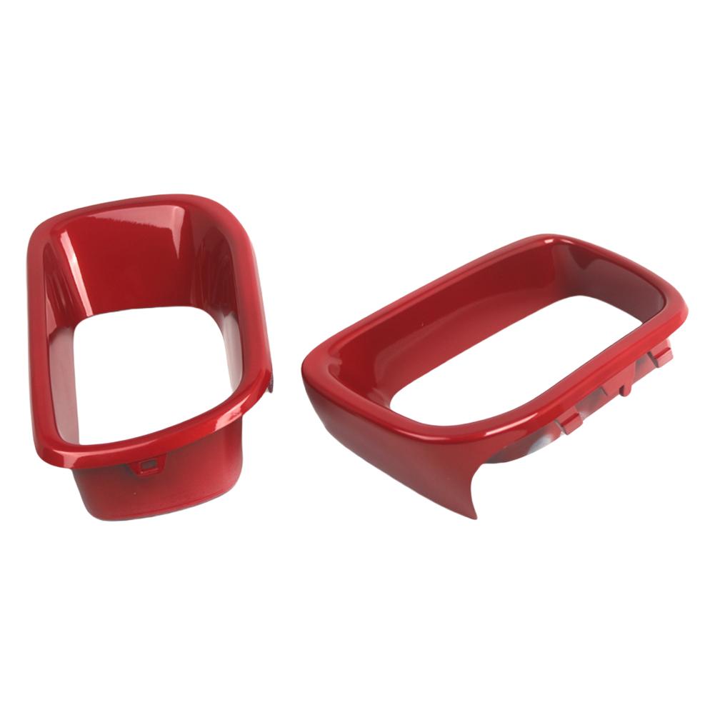 

2 шт., накладка на решетку переднего бампера, внешняя вставка на решетку переднего бампера, накладка на воздухозаборник, накладка 51117337809 для BMW Mini F55 F56 красный