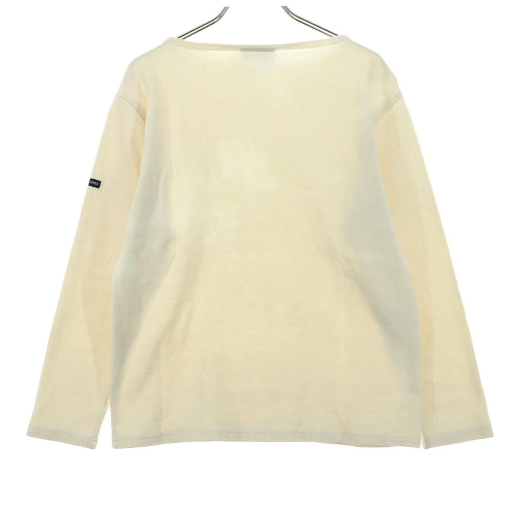 SAINT JAMES Hergestellt in Frankreich Langarm-Basque-Shirt 1 Elfenbein Ron T Damen Gebraucht