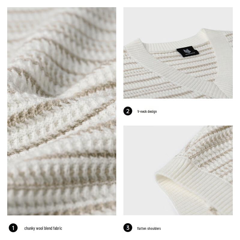 Septwolves Men's V-Neck Wool Blend Vest