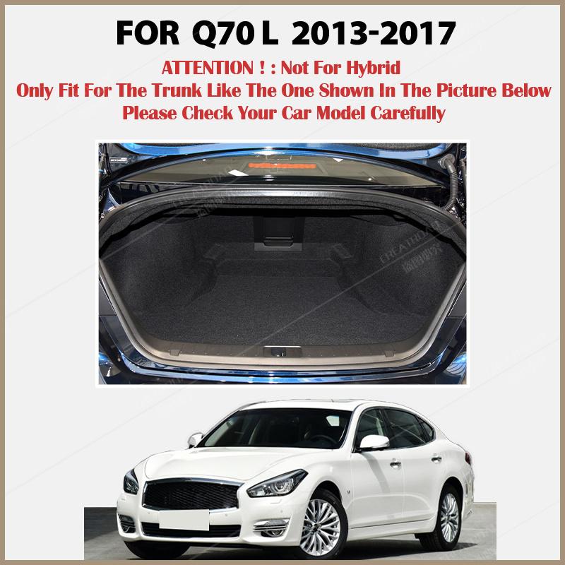 Car trunk mat for Infiniti Q70L Q70 Hybrid/Non-hybrid 2013 2014 2015 - 2017 Cargo Liner Carpet Interior Parts Accessories