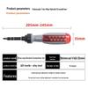 10-Piece Telescopic Ratchet Screwdriver Set - Bendable, Adjustable Phillips & Flathead Tools