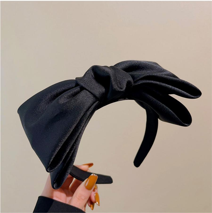 Fashion Elegant Bow Bezel Hairband for Women Korean Retro Headband Girls Vintage Hoop for Holiday Party Hair Bands Accessories