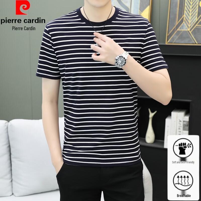 Pierre Cardin Men s Retro Stripe T-shirt 4XL