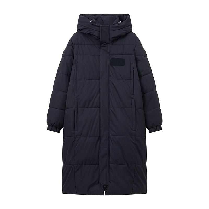 Winter men's and women's same warm cotton-padded clothes Korean version loose thickened cotton-padded clothes long knee-length down cotton-padde