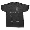 New Summer Style Cotton Wine Glass And Bottle Short Sleeve Funny T Shirt Graphic Harajuku Hip Hop Tshirt Streetwear