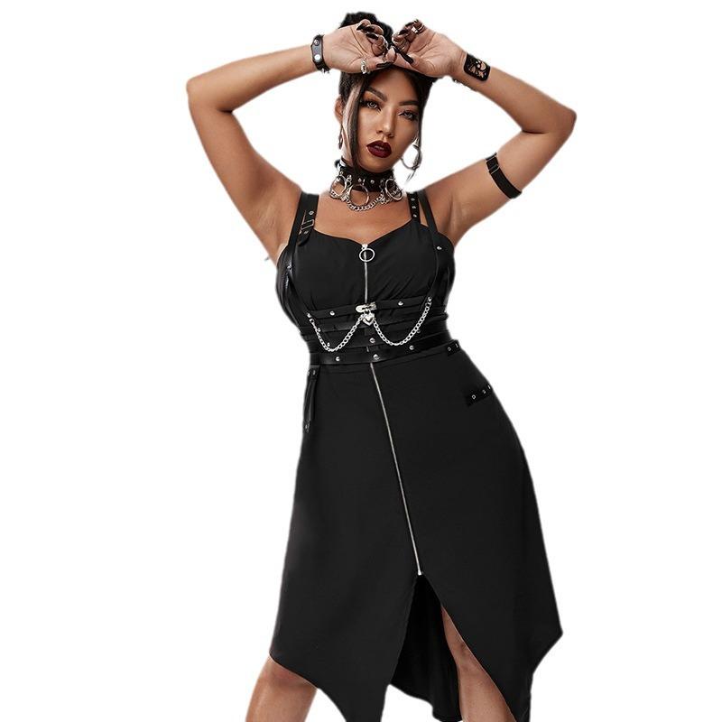 Fun Belt Halloween Ladies One-Piece Metal Chain Bondage Laura Punk Belt
