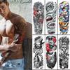 Full Arm Flower Tattoo Stickers - Large Image Design