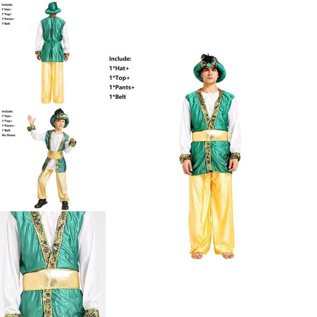 Fantastisk Pojkar Halloweenfest Arabisk Prins Kung Kostym För Cosplay-Evenemang