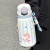Water Bottle Cute Apple Dog Cartoon Thermos Cup Sturdy Lifting Ring Easy To Carry a Cup Double Drinking Cup