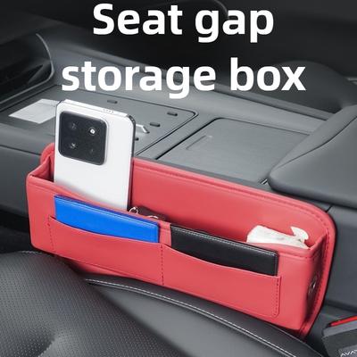Caja de Almacenamiento para Huecos de Asiento de Coche Organizador de Asiento Relleno de Ranuras Soporte para Billetera Teléfono Cigarrillo Bolsillo de Ranura Caja de Almacenamiento para Coche
